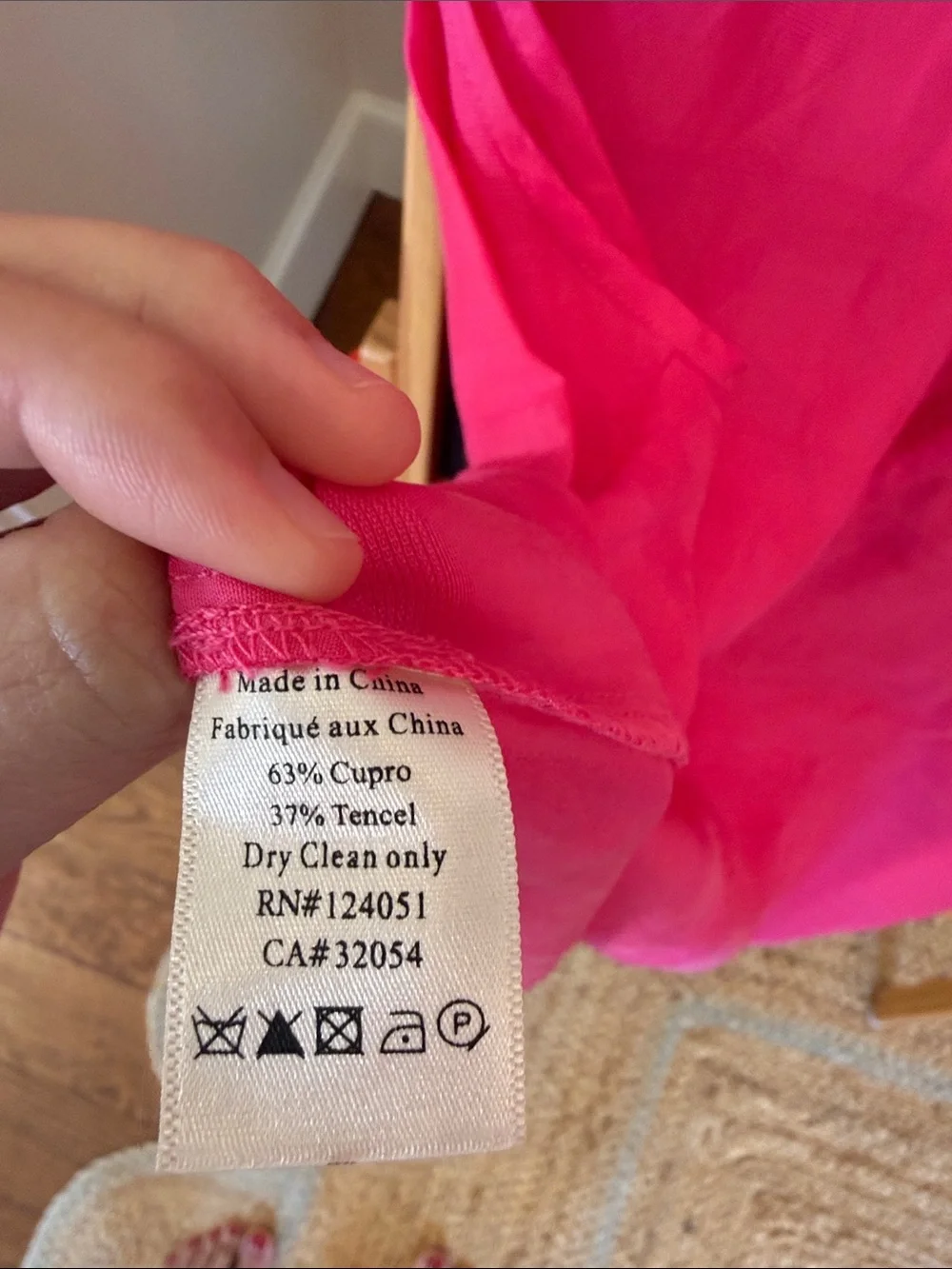 Sleeveless Split-Neck Blouse in Bright Pink